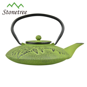 Hot Selling Customized Restaurant Enamel Coated Iron Cast Tea Pot